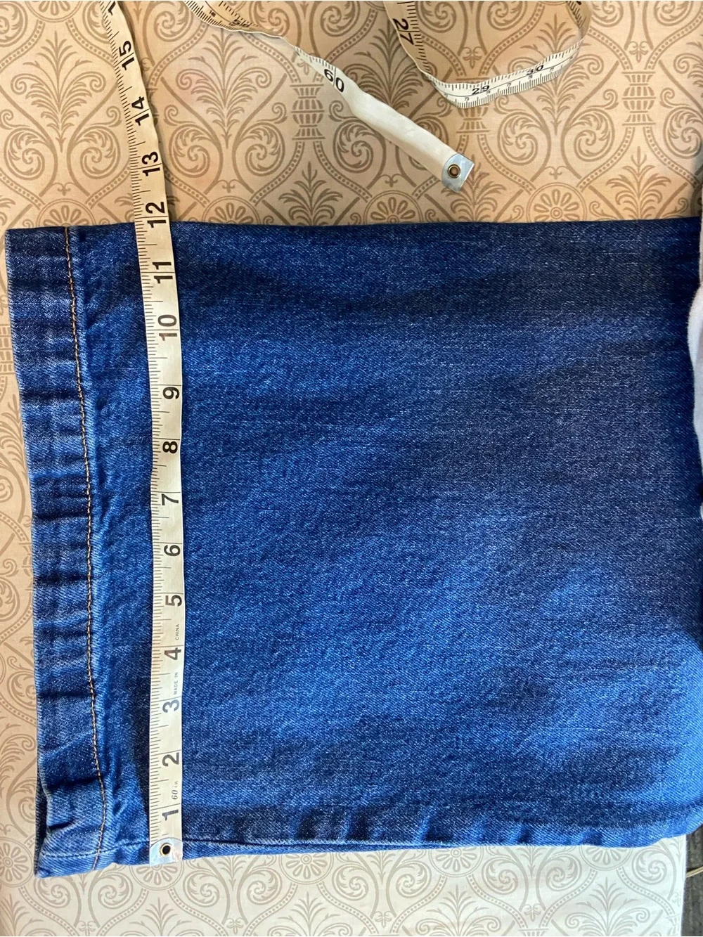 GAP High Rise Stride 2P Petite Wide Leg High Waist Rise Jeans Med-Dark Wash